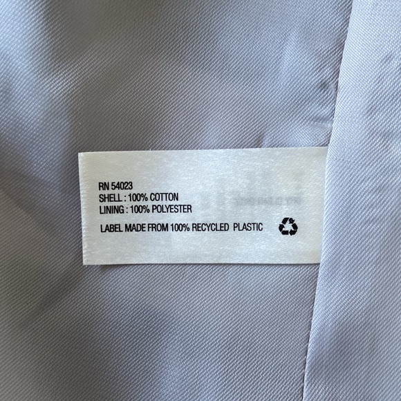 Gap navy blue cream striped slub knit jacket americana nautical fall layer 4 - Picture 12 of 16